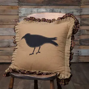 Heirloom Farm Primitive Crow Pillow