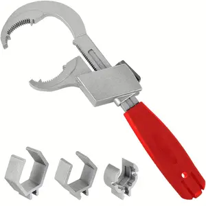 Newshark Adjustable Dual-Head Wrench, Open End Crescent Wrench for Pipe Disassembly, Fixture Assembly, Pipeline Repair, Furniture Installation