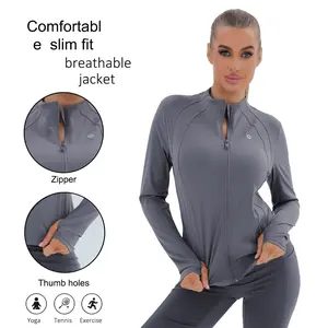 Women's Sports Jacket - Slim, Breathable Everyday Go-To Outerwear for Yoga, Errands