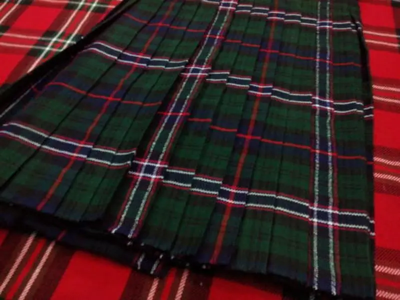 Men's 8 Yard Scottish Tartan Highland Wedding Kilt Scottish National USA Stock Menswear Traditional Acrylic Kilt