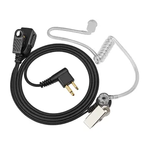 YNIBST 2-Pin for Motorola Radios CP200D CP200 CP185 CP100D CLS1410 CLS1110 BPR40 BPR40D RMU2040 Radio，Walkie  Talkie Earpiece with Clear Acoustic Tube In-Ear Headset FBI Style Compatible with Police Security and Law Enforcement Use