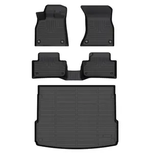 KELCSEECS Audi Q5/SQ5 2018-2026 Floor Mats & Cargo Liners, All Weather Protection TPE Duty Non-Slip Custom Automotive, Front & Rear Row & Trunk Mats, Accessories, Waterproof, Easy to Clean, Eco-friendly Material, Safe and Durable