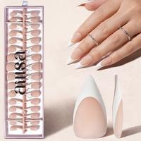 Milky Nude | Matte Finish - Medium Stiletto