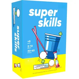 Super Skills Action Game for Competitive People Beat Your Friends at 120 Challenges Fun Group Activity for Family Night or Party with Kids Teen