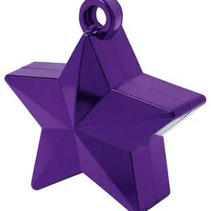 Purple Star Shaped Balloon Weight - Deluxe Party Accessory