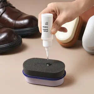 Double-sided Sponge Shoe Polisher Portable Stain Removal Care Gentle on Leather Shoes Polishes Without Odour