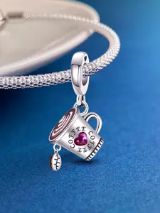 New Original Design Silver Plated Pendant Popular Exquisite Life and Travel World Passport Airplane Series Pendant Ball for Bracelet Making Kit DIY Women Anniversary Special Gift Chioce Jewelry Gift Ladies Daily Wear Decoration Diy Jewelry Accessories