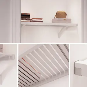 4 ft. Solid Wood Closet Shelving Kit