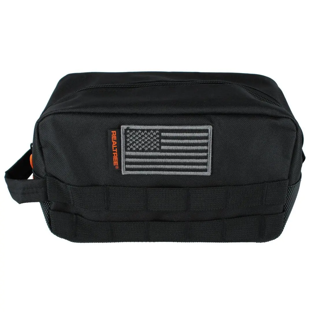 Realtree Men's American Flag Travel Kit, Security Bags/Pouches, Toiletry Bag, Hunting, Organization