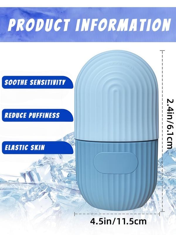 LMMAKE 1Pc Ice Roller for Face and Eye, Silicone Ice Facial Roller, Reusable Ice Cube Roller for Shrink Pores, Anti Wrinkle, Reduce Puffiness, Calming Pink Lemon Blend for Acne Treatment, Skin Care Gift