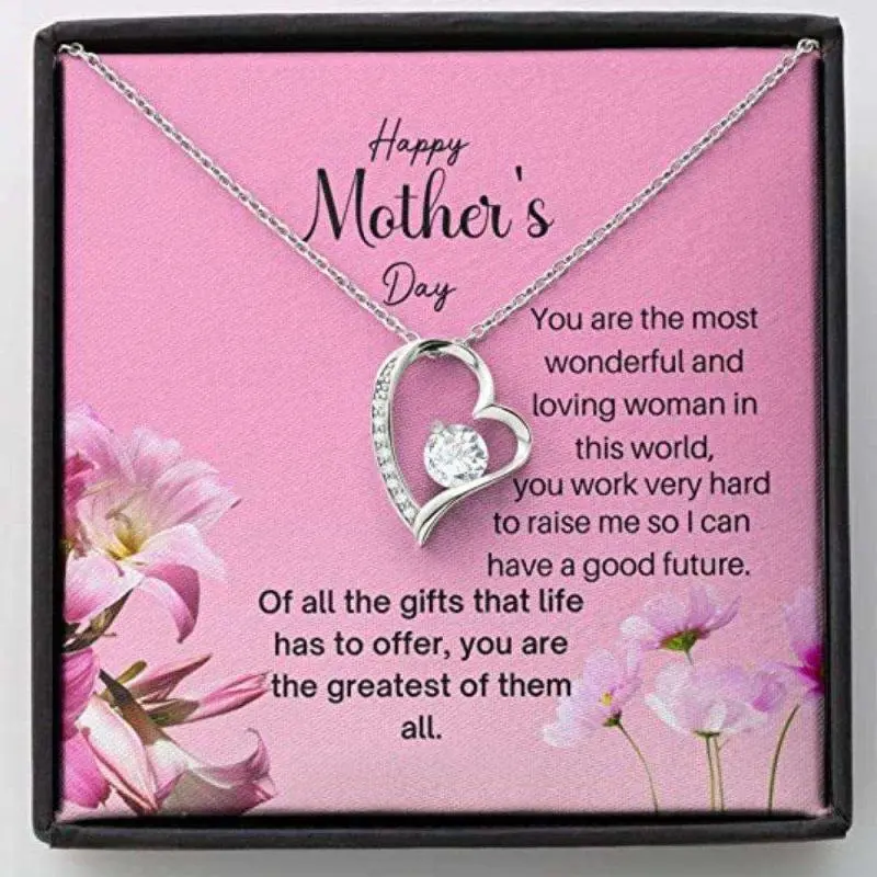 Mom Necklace, Stepmom Necklace, Loving Woman Necklace, Mother Daughter Gift, Necklace For Mom, Bonus Mom, Mother In Law, Beautiful Necklace Gifts for Mom - Perfect Mother's Day Jewelry, Thoughtful & Meaningful Gift for Mother