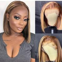 13*4 Bob Wigs 10 Inch (Ombre Blonde)