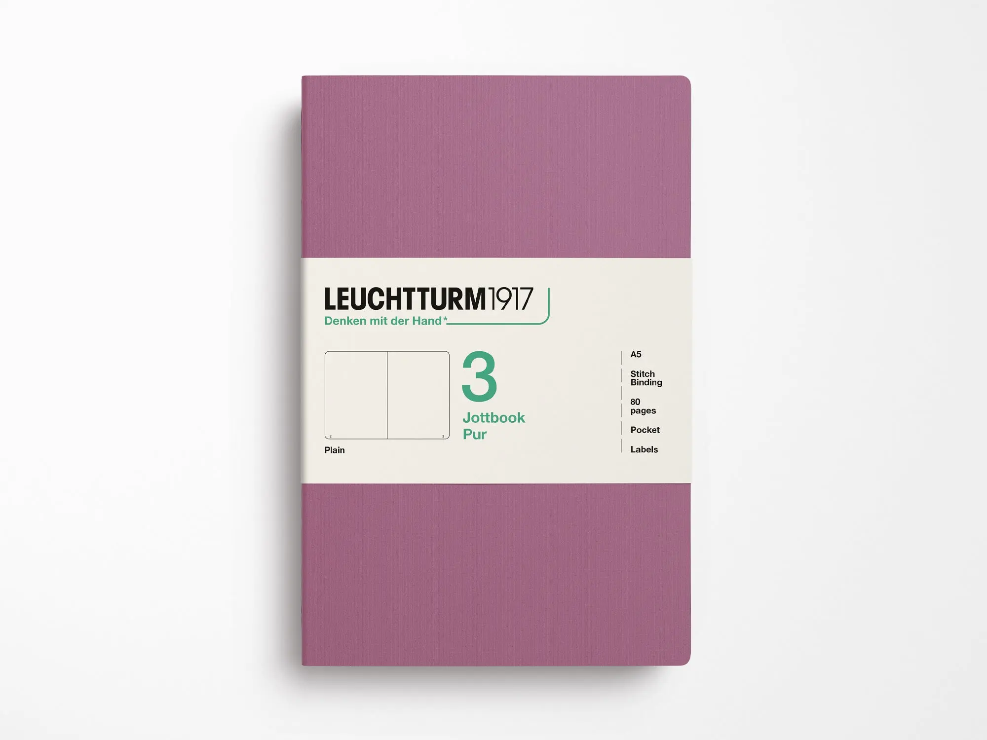 Leuchtturm 1917 Jottbook Pur Set of 3 - Dusty Rose