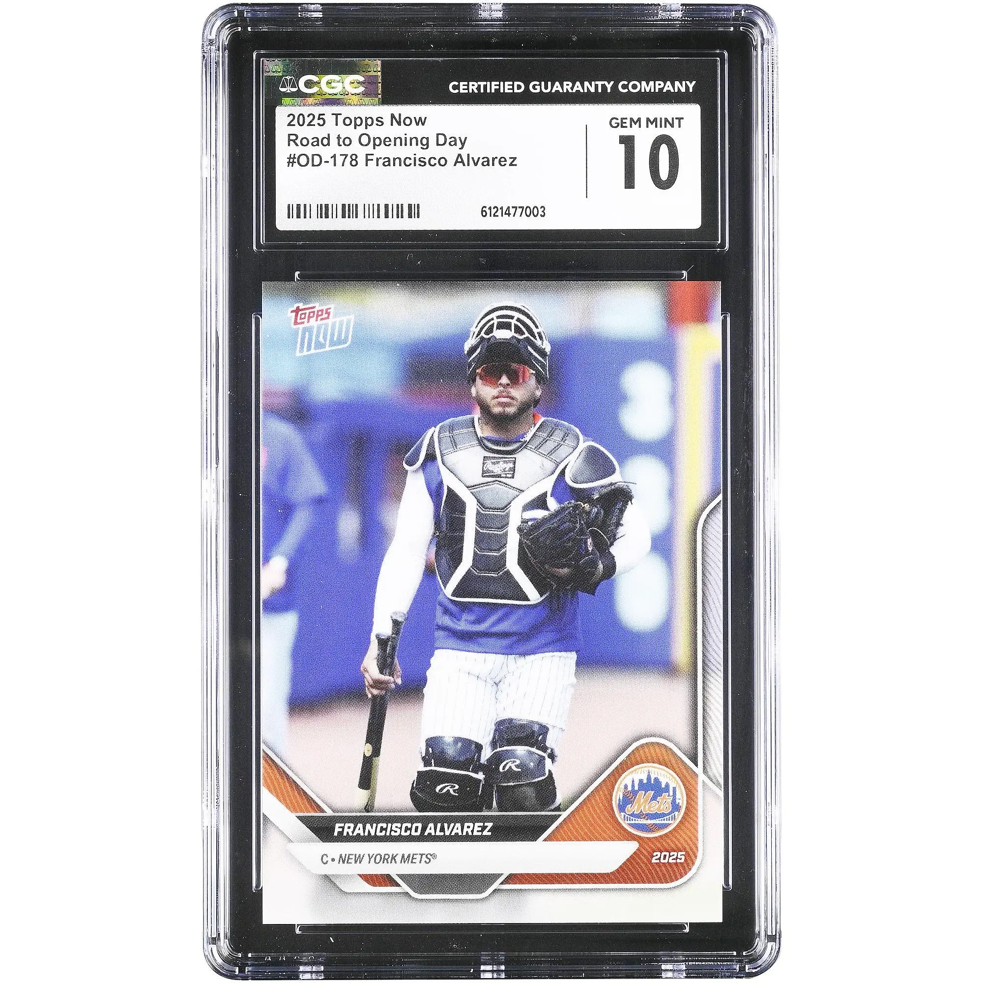 Francisco Alvarez New York Mets 2025 Topps Now Road to Opening Day #OD-178 CGC Authenticated 10 Card