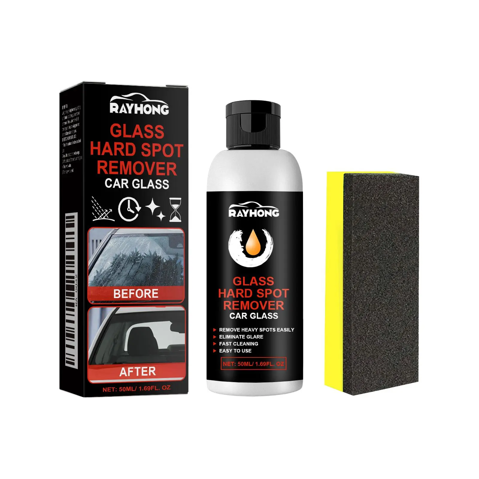 Rayhong Car Glass Deep Cleaning Polish Paste Glass Cleaning Stain Removal Scratch Repair Polishing Paste