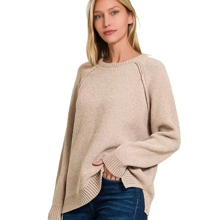 Crewneck Chenille Sweater