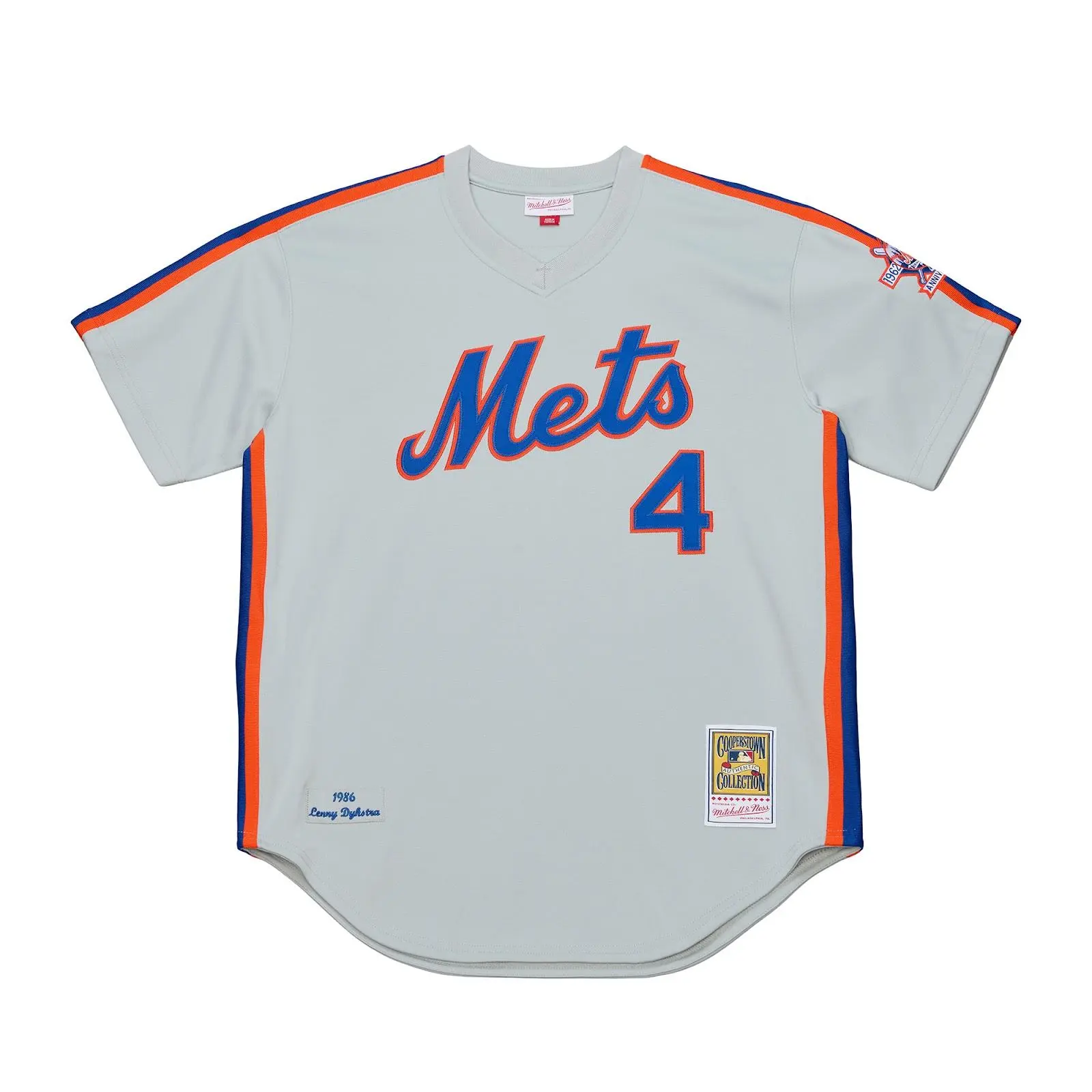 Lenny Dykstra New York Mets 1986 Gray Authentic Jersey MLB Throwback Baseball Cooperstown Fan Gear Mitchell & Ness