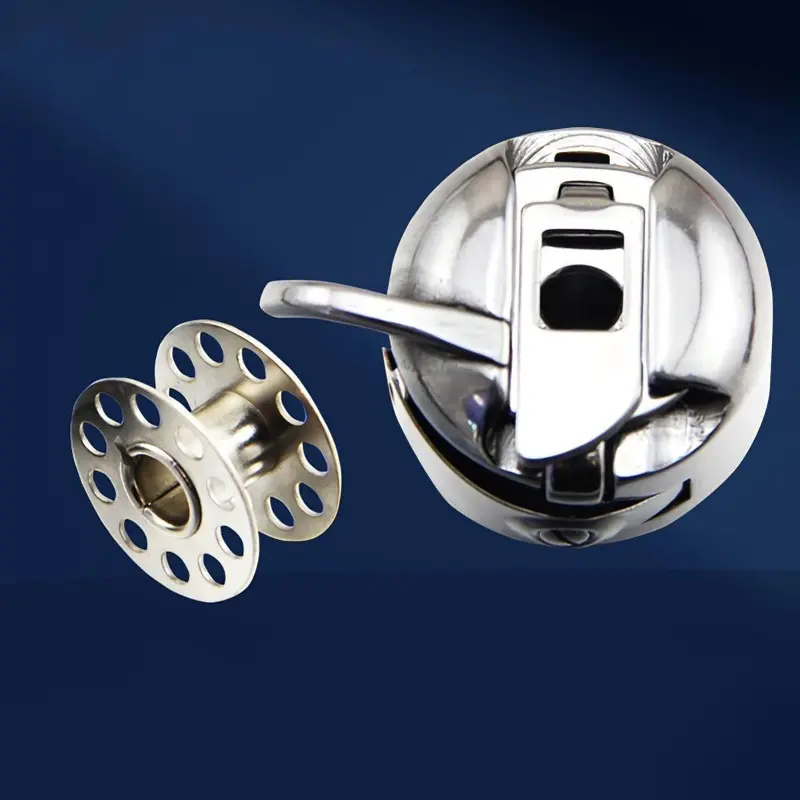 1pc Home Sewing Machine Bobbin Case Sewing Machine Spool Box Stainless Steel Spool Box Sewing Tools Suitable for Old Pedal Home Sewing Machine