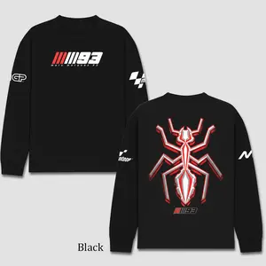 Marc Márquez 93 Motogp Racing Men's Long Sleeve T-shirt, AMA Motocross Championship Enthusiast, Apparel Streetwear Racing Team, Motocross Motobike Riders SuperMotocross MotoGear Clothing, Off-Road Fan Cotton For Dirt Bike Fan