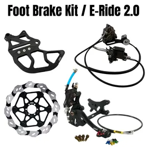 EBG Foot Brake / Handbrake Kit Single Caliper for E-Ride Pro S / SS 2.0 (Ultra Bee Brakes)
