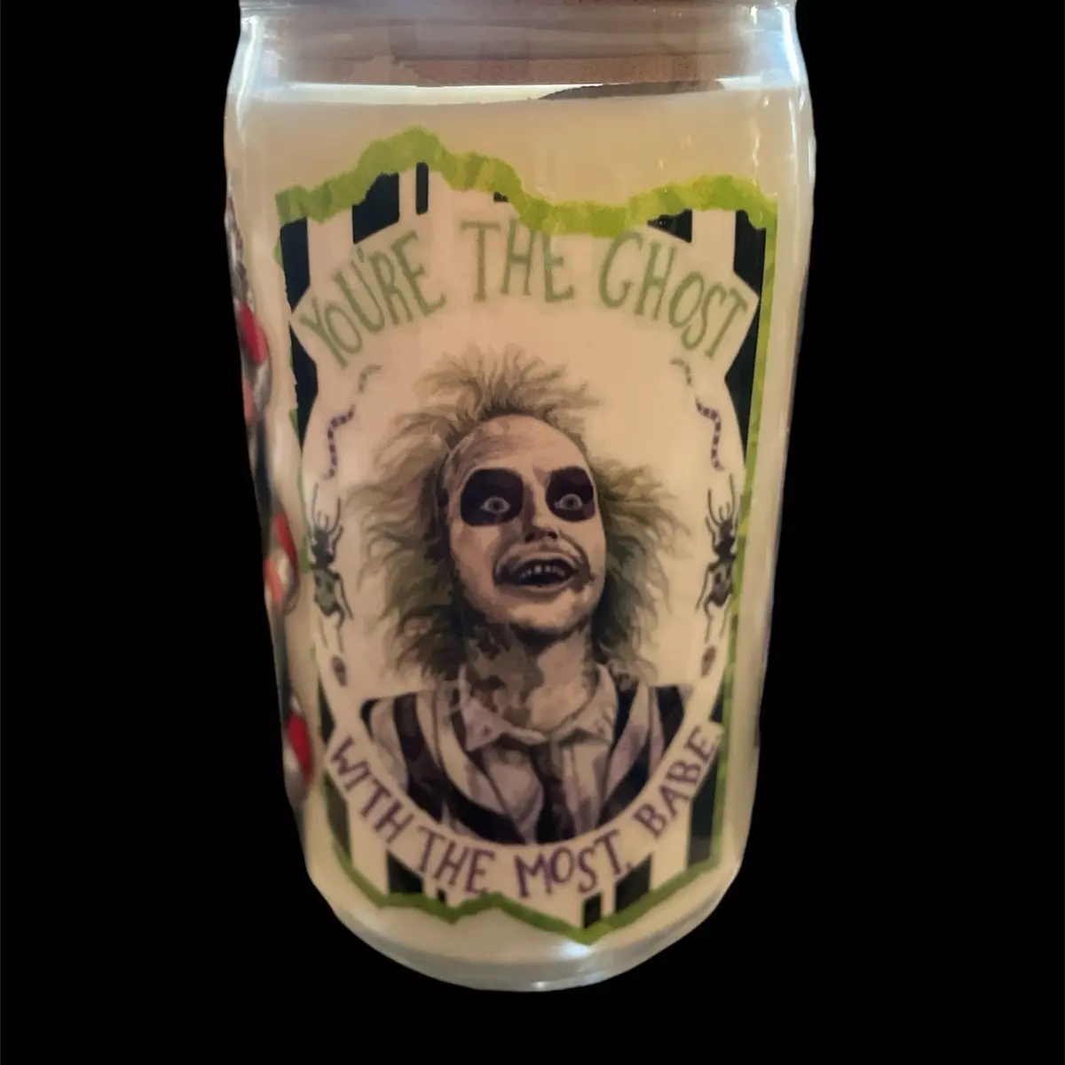 Beetlejuice 16oz Soy Candle - Perfect for Home Decor and Ornaments pumpkin soufflé scented