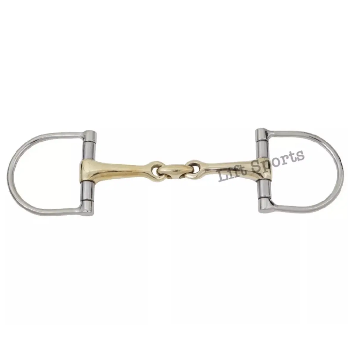 D Ring Snaffle Bit Horse Riding Double Jointed Lozenge Fat Stainless Steel New
