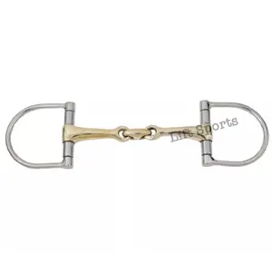 D Ring Snaffle Bit Horse Riding Double Jointed Lozenge Fat Stainless Steel New