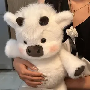 Cute Highland Calf Doll Running Little Cow Su 45-60cm Plush Toy Companion Toy Holiday Gift Decorative Ornament In Stock #FFV