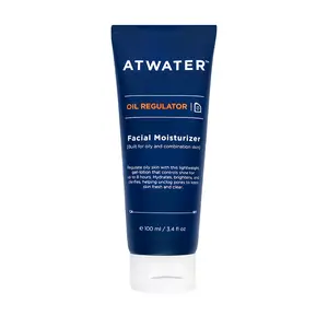 ATWATER Oil Regulator Facial Moisturizer: Lightweight Gel-Lotion for Oily and Combination Skin Controls Shine, Hydrates, and Clarifies Skin with Salicylic Acid
