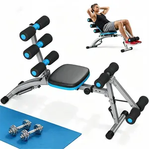 Adjustable Abdominal Muscle Exerciser - Home Gym Equipment, 300 lbs Max Weight Capacity, Foldable Metal Frame Chair, Full Body Workout Tool for Abdominal Work, Multifunctional Fitness Bench for Women