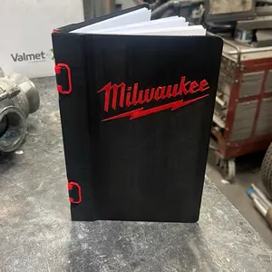 Milwaukee Reusable Notebook, Office Stationery Supplies, Travel Notebook for Creators, Black + Red Color Options