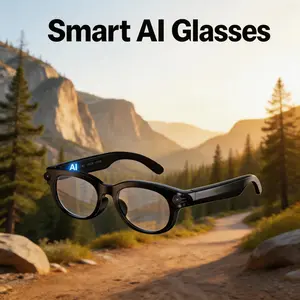Smart Al Camera Glasses 8MP | Photochromic UV Protection | Hands-Free Video Recording for Hiking Travel | 160+ Languages Real-Time Translation