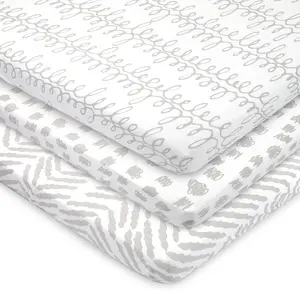 Bublo Baby Organic Mini Crib Sheets (3-Pack)