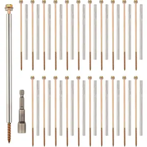22Pcs 8 Inch Durable White Gutter Screws Nails for 6.1-Inch Roof Gutter Repair Renovation and Maintenance Gutter Hanger Screws Fasteners