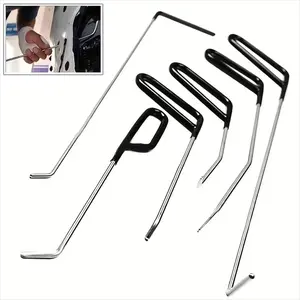 6-Piece Car Dent Repair Kit, Stainless Steel Tool, Door Repair, Ice Damage Fix, Manual Tool for Minor Dents