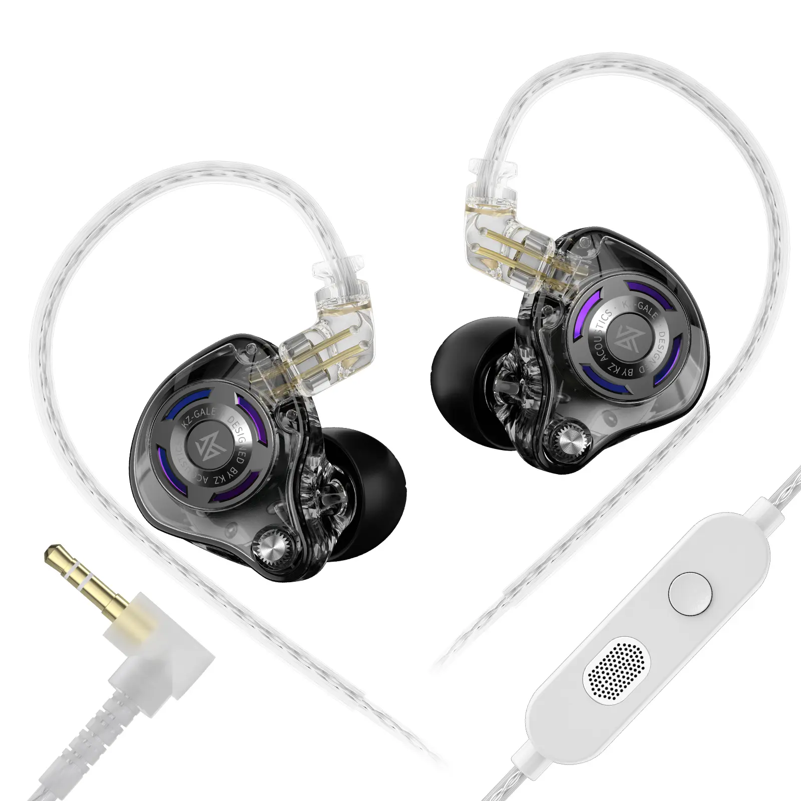 KZ Gale Gaming Earphones, In-Ear FPS Headphones, Wired Earphones 3.5MM with HD microphone