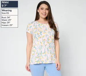 Belle by Kim Gravel Primabelle Knit Pucker Up Buttercup Top