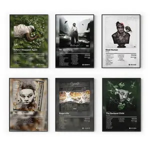 [Album Collection - Sale Up To 41%] NoCap Album Poster Collection - Before I Go Era - Southern Rap Wall Art - Gift for Him [Unframed - Print Only]