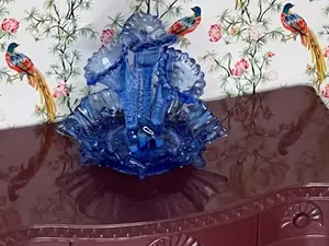 1:12 Miniature Fenton Epergne Replica Victorian dollhouse decor
