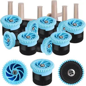 10 count Variable Arc Nozzle, Sprinkler Heads Replacement Compatible With Pop Up Sprinklers Adjustable 0? - 360? Full Circle  Spray Nozzle for Garden Lawn Irrigation (6AN)