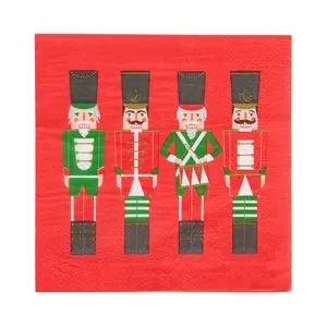 Red Nutcracker Christmas Napkin