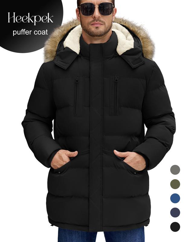 Men's Winter Warm original Jacket Puffy Thicken Padded Coat Fleece Windproof Parka Outerwear with Detachable Hood #outdoorfun Men's Winter Warm original Jacket Puffy Thicken Padded Coat Fleece Windproof Parka Outerwear with Detachable Hood #outdoorfun