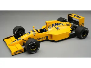 Lotus 102 #12 "Lamborghini Engine" F1 "Monaco GP" (1990) "Mythos Series" with Display Case 1/18 Model Car by Tecnomodel
