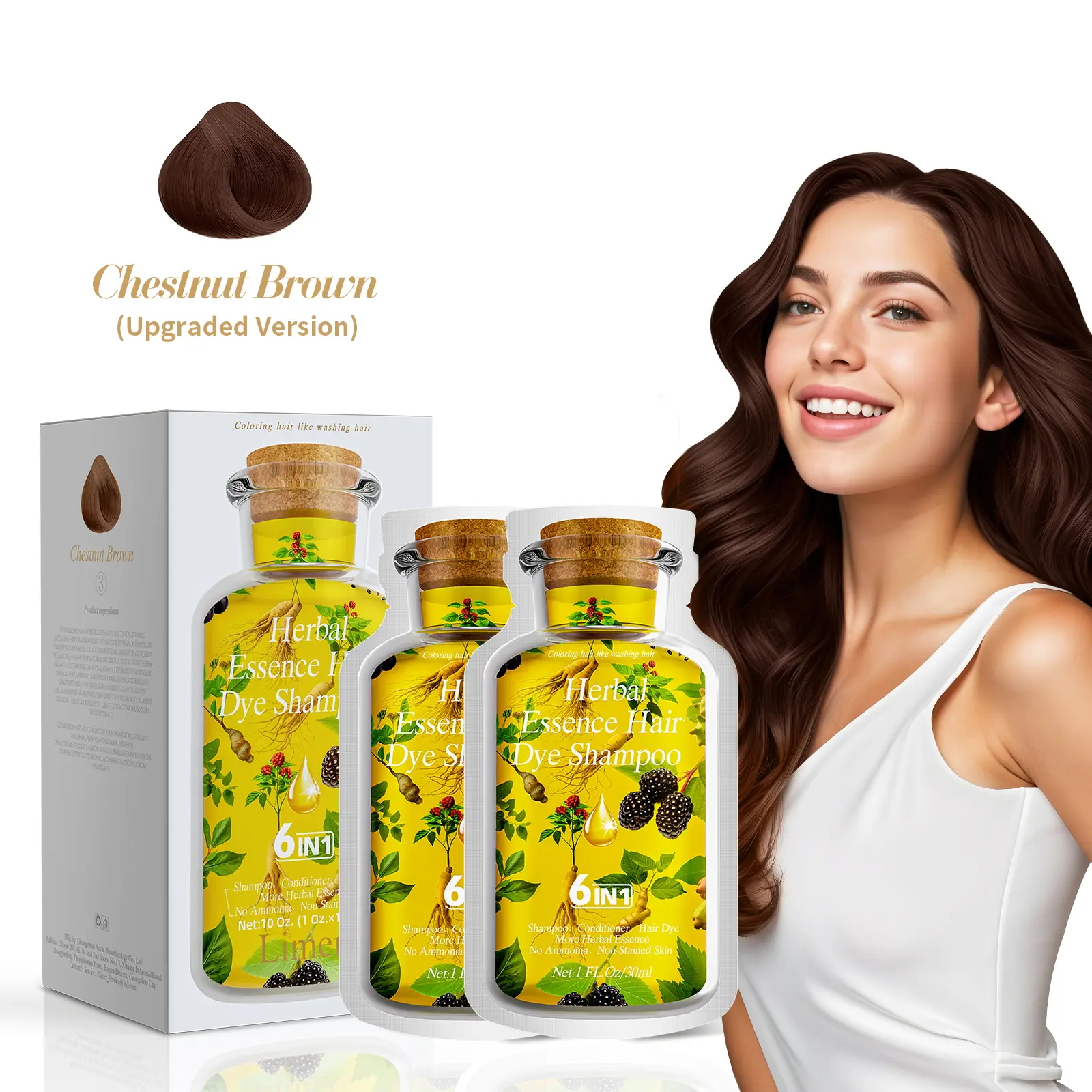 Chestnut Brown 【Upgraded, Darker!】