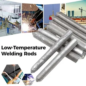 Low-Temperature, Easily Fusible Aluminum Welding Rods, Suitable for Water Tanks and Pipes. Multi-Functional, Fast-Melting Flux-Cored Rods, Suitable for Stainless Steel, Copper, Iron, and Aluminum, Effectively Repairing and Filling Welds