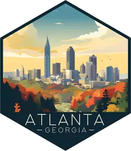 Atlanta Georgia Decorative Souvenir Magnet or Decal