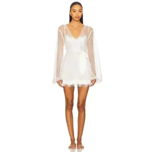 homebodii Athena Robe in White