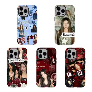 [No magnetic]  Kat.seye Yoonchai & Lara Collage phone Case,Aesthetic Tough phone Cover,Durable Dual-Layer design tough phone casing for iPhone 17 16 15 14 13 12 11 8 7 for Samsung Series,Shockproof Protective Cover,perfect gift for fans