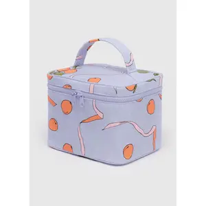 Large Cosmetic Case - Apricots & Ribbons
