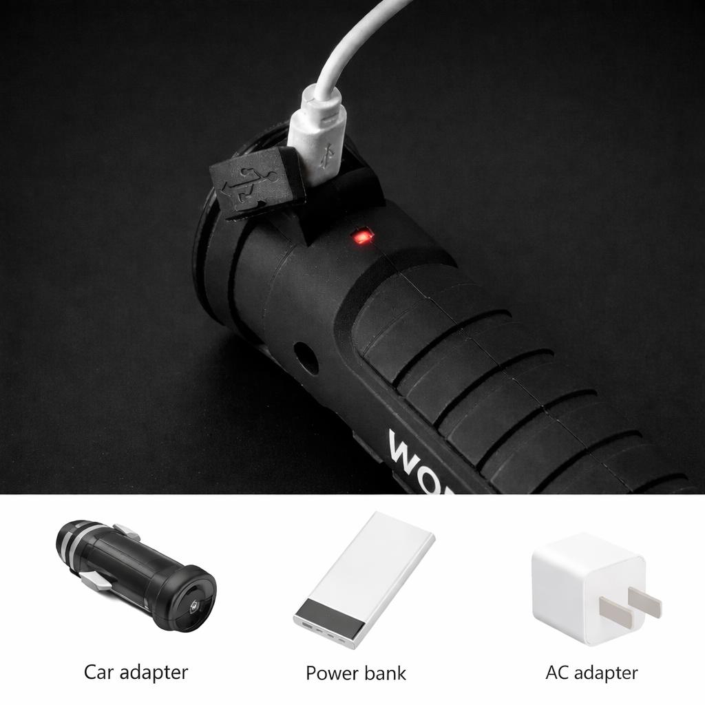 2 PCS Worklight Multi-Functional Magnetic Tent Lamp with 5 Lighting Modes USB Fast Charging 360° Rotatable Waterproof for Camping Hiking Car Maintenance